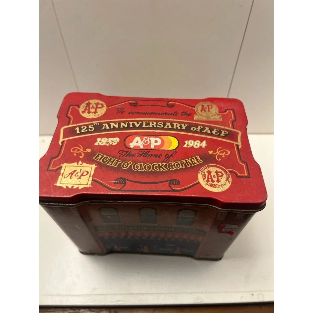 Vintage A&P 125th Anniversary 1984 Tin - The Home of Eight O'Clock Coffee